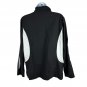 Black & White Womens Track Jacket Large Full-Zip Lightweight Activewear