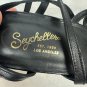 Black Seychelles Leather Strappy Heeled Sandals Size 9