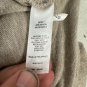 Magnolia Grace Womens Medium Knit Cowl Neck Asymmetrical Hem Top Light Taupe