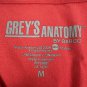 Greys Anatomy By Barco Womens Scrub Top Size M Red Polyester/Rayon