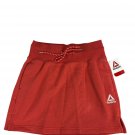 Reebok Squad Skirt Womens XS Athletic Red Drawstring Waist Polyester Blend
