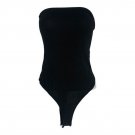 Strapless Black Bodysuit Size 6 By Nasty Gal Collection Viscose & Elastane Blend Strapless Black Bodysuit Size 6 By Nasty Gal Collection Viscose & Elastane Blend