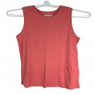 Christopher & Banks Womens Sleeveless Top XL Coral Tank Casual Spring