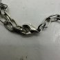 Silver & Pearl Beaded Necklace With Rhinestone Tassel Pendant & Lobster Clasp