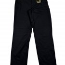 Lee Womens Black Straight Leg Mid-Rise Pants Comfort Waistband Size 4 Medium