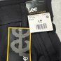 Lee Womens Black Straight Leg Mid-Rise Pants Comfort Waistband Size 4 Medium