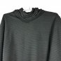Le Moda Black Pleat Poncho One Size Lightweight Sophisticated Design