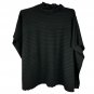 Le Moda Black Pleat Poncho One Size Lightweight Sophisticated Design