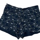 Disney LC Lauren Conrad Womens Navy Shorts L Rabbit Print Relaxed Fit Disney LC Lauren Conrad Womens Navy Shorts L Rabbit Print Relaxed Fit