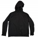 Victorias Secret Pink Black Windbreaker Jacket L/XL Womens Lightweight Hooded