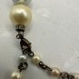 Vintage Multi-Color Faux Pearl Necklace With Gold-Tone Clasp
