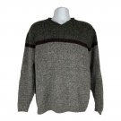 BKE Mens Wool Blend Sweater L Gray Ribbed Knit V-Neck Made USA Cozy Warm Durable BKE Mens Wool Blend Sweater L Gray Ribbed Knit V-Neck Made USA Cozy Warm Durable