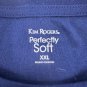 Kim Rogers Womens Squeeze The Day Navy Graphic Tee XXL Relaxed Fit Crewneck