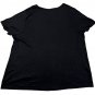 Croft & Barrow Black Classic Tee 3X Womens Plus Size Casual Stretch Cotton Shirt