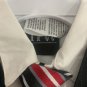 TFW Boys 4-Piece Outfit Set Size 3/6 Mo Black Pinstripe Vest Shirt & Red Tie