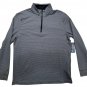 Ben Hogan Performance Mens S Quarter-Zip Pullover Shirt Gray Stripe