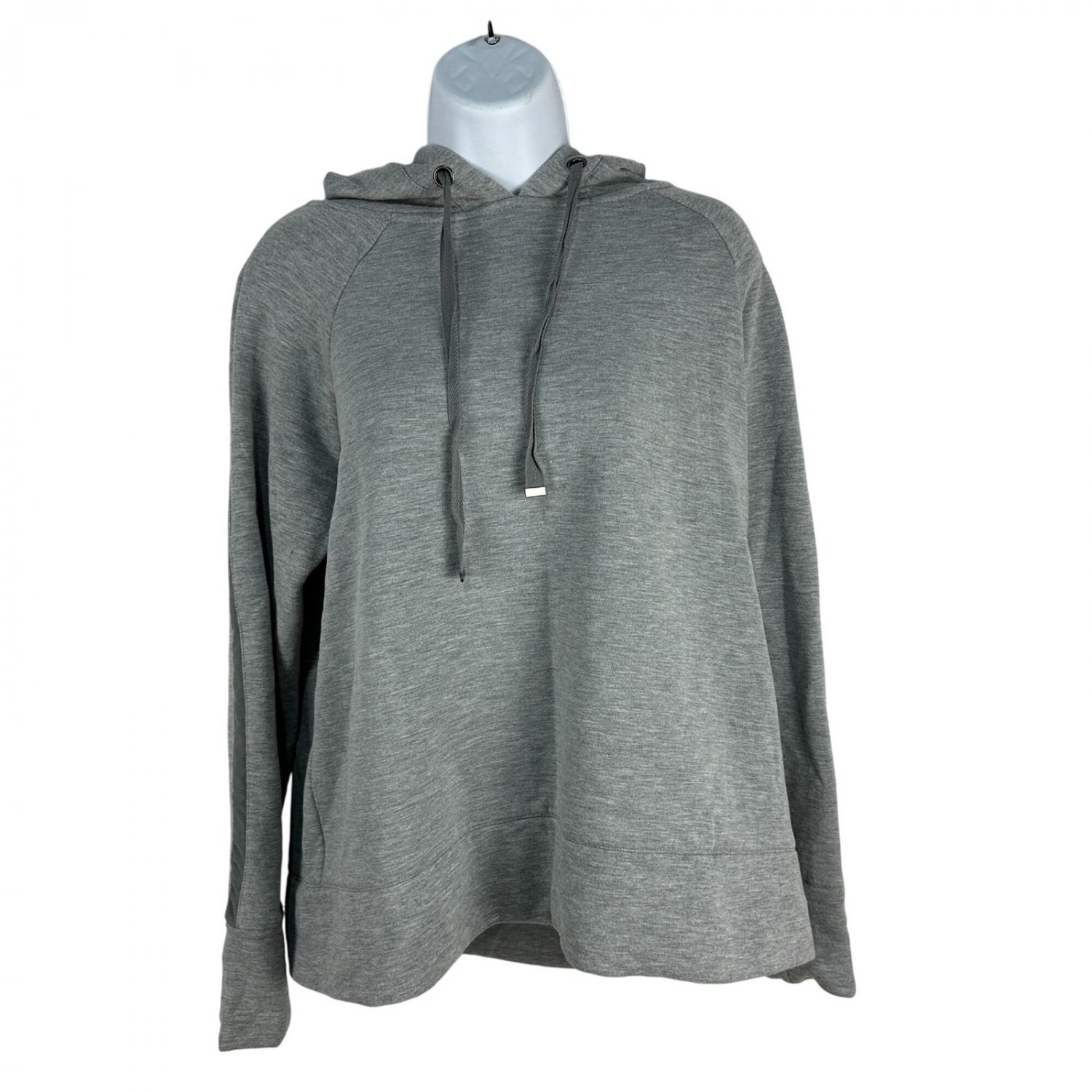 Athletic Works Womens Medium Gray Pullover Hoodie Long Sleeve Relaxed Fit