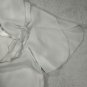 Jordan Womens White Ruffled Button-Up Blouse Size 14 Lightweight Short Sleeve