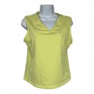 Athletic Works Womens Yellow Sleeveless Tank Top Size L Lightweight