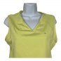 Athletic Works Womens Yellow Sleeveless Tank Top Size L Lightweight