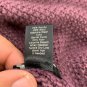 Ann Taylor Open-Front Purple Knit Cardigan Womens Medium Acrylic/Wool Blend