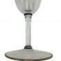 Vintage Tiffin Franciscan Crystal Goblet Minton Stem 14196 Gold Scroll Band