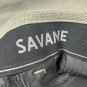 Savane Mens Performance Dress Pants 42x32 Straight Fit Flat Front Stretch Gray