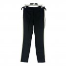 Zara Basic Black Pants White Side Stripes Size Small Cotton Blend