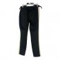 Zara Basic Black Pants White Side Stripes Size Small Cotton Blend
