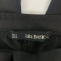 Zara Basic Black Pants White Side Stripes Size Small Cotton Blend