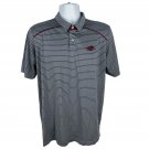 Russell Athletic Arkansas Razorbacks Mens Polo Shirt L Striped Embroidered Logo Russell Athletic Arkansas Razorbacks Mens Polo Shirt L Striped Embroidered Logo