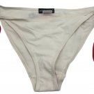 Wet Seal Womens XL Bikini Bottom White & Red Tie Side Embroidered Stars Rainbow