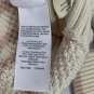 Madewell Womens M Striped Sweater Beige Pink Cotton Blend Crew Neck Long Sleeve