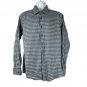 Joseph Abboud Mens Non-Iron Gray Gingham Long Sleeve Button-Down Shirt Size XL
