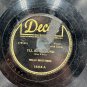 Mills Brothers Ill Be Around / Paper Doll 1943 78 RPM Vinyl Decca Vocal Jazz