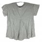 Blue B Sequin Fringe Western Boots Graphic Heather Gray Tee Shirt Small S