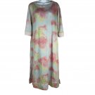 Secret Treasures Womens Tie-Dye Lounge Dress Size Medium 8-10 3/4 Sleeve Soft Secret Treasures Womens Tie-Dye Lounge Dress Size Medium 8-10 3/4 Sleeve Soft