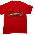 Majestic St. Louis Cardinals Molina Mens Red T-Shirt Size L MLB Graphic Logo Tee