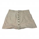 Chic Soul Button Front Corduroy Skirt Womens 1XL Beige Casual Chic Soul Button Front Corduroy Skirt Womens 1XL Beige Casual