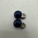 Vintage Blue Clip-On Earrings