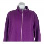 Port Authority Ladies Purple Fleece Jacket XL Full Zip Casual Lightweight China