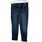 Time And Tru Womens Petite Straight Leg Jeans Size 12 Dark Wash