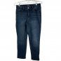 Time And Tru Womens Petite Straight Leg Jeans Size 12 Dark Wash