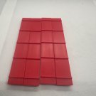Red Plastic Lincoln Log Roof 4 Pieces Red Plastic Lincoln Log Roof 4 Pieces