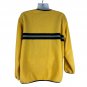 Covington Yellow V-Neck Sweater With Black Stripes Medium 100% Polyester