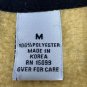 Covington Yellow V-Neck Sweater With Black Stripes Medium 100% Polyester
