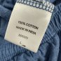 John Blair Mens Blue Cotton Lounge Shorts Elastic Waist Large Casual Style