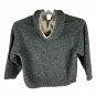 St. John's Bay Women's Authentic Charcoal Full-Zip Sherpa Jacket 2X