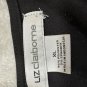 Liz Claiborne Womens Black 3/4 Sleeve XL Blouse Polyester Blend Casual Top