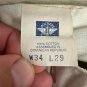 Dockers Mens Khakis No Wrinkle Twill Relaxed Fit Flat Front Pants Size 34/29